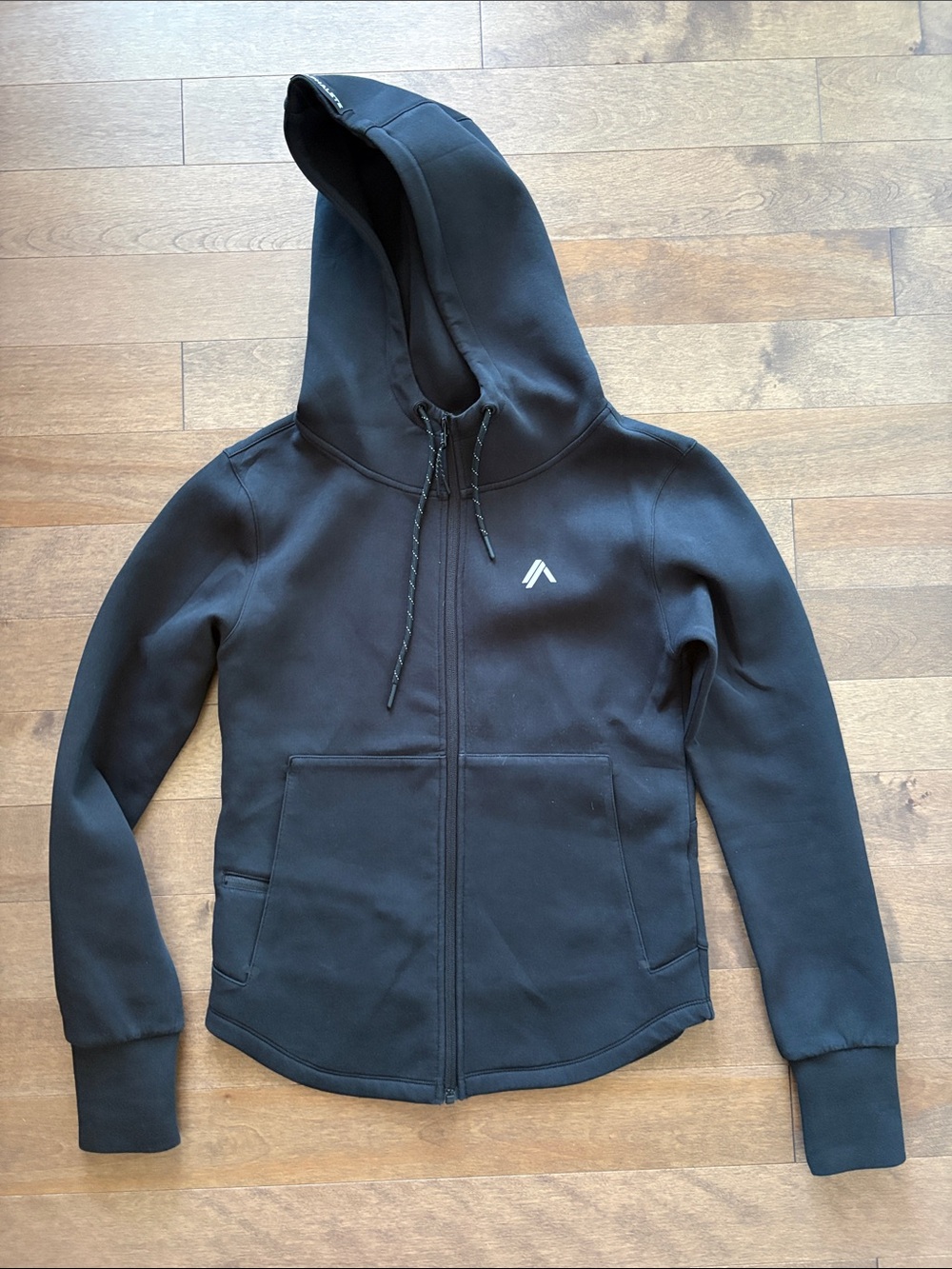 Alphalete Black Full-Zip Hooded Jacket